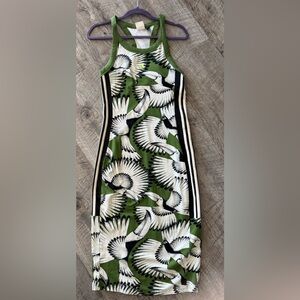 FARM Rio Green and Black Dress